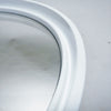 Miroir rond en plastique blanc 1970 Miroir rond en plastique blanc 1970
