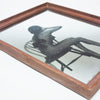 Miroir sérigraphié Nu assis Parison Design Années 70 Miroir sérigraphié Nu assis Parison Design Années 70
