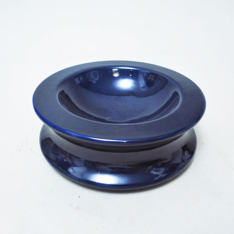 Cendrier moderniste en céramique bleu Années 60