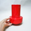 Vase moderniste rouge Ceramfata Années 70 Vase moderniste rouge Ceramfata Années 70