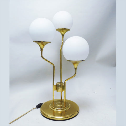 Grande lampe scandinave en laiton Annees 60