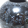 Petit Vase boule noir moucheté Années 80 Petit Vase boule noir moucheté Années 80