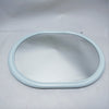 Miroir ovale bleu gris Années 1980 Miroir ovale bleu gris Années 1980
