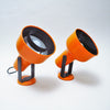 Paire d'appliques spot orange Années 70 Paire d'appliques spot orange Années 70