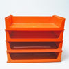 Rangements de bureau orange Plastiroir Années 70 Rangements de bureau orange Plastiroir Années 70