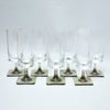Service de 11 flutes Berlin Georg Jensen Rosenthal Années 60 Service de 11 flutes Berlin Georg Jensen Rosenthal Années 60