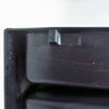 Étagère en plastique noir Saporiti 1970 Étagère en plastique noir Saporiti 1970