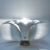 Grande lampe fleur italienne en inox Années 60 Grande lampe fleur italienne en inox Années 60