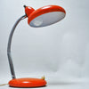 Lampe de bureau italienne orange Années 70 Lampe de bureau italienne orange Années 70