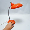 Lampe de bureau italienne orange Années 70 Lampe de bureau italienne orange Années 70