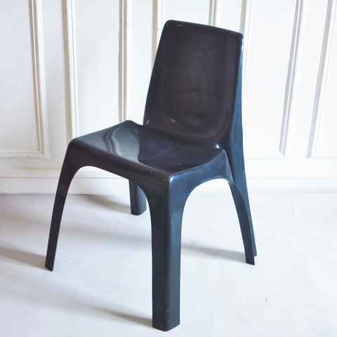 Chaise noire 4850 Castiglioni Gaviraghi Lanza Kartell