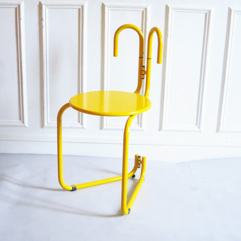 Chaise Binda post-moderne jaune Studio Grafite Pallucco