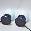 Paire de lampes boule bleu foncé 1960 Paire de lampes boule bleu foncé 1960