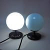 Paire de lampes boule bleu foncé 1960 Paire de lampes boule bleu foncé 1960