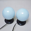 Paire de lampes boule bleu foncé 1960 Paire de lampes boule bleu foncé 1960