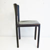 Chaise en cuir noir Matteo Grassi Années 80 Chaise en cuir noir Matteo Grassi Années 80