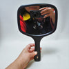 Miroir face-à-main noir et blanc Années 70 Miroir face-à-main noir et blanc Années 70