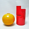 Vase boule orange Roberto Arioli Gabbianelli Années 70 Vase boule orange Roberto Arioli Gabbianelli Années 70