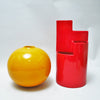 Vase rouge Franco Bettonica Gabbianelli Années 70 Vase rouge Franco Bettonica Gabbianelli Années 70