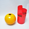Vase boule orange Roberto Arioli Gabbianelli Années 70 Vase boule orange Roberto Arioli Gabbianelli Années 70