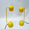 Paire de lampes jaunes Années 80 Paire de lampes jaunes Années 80