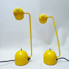 Paire de lampes jaunes Années 80 Paire de lampes jaunes Années 80