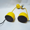 Paire de lampes jaunes Années 80 Paire de lampes jaunes Années 80