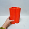 Vase trilobé vetrochina orange Années 70 Vase trilobé vetrochina orange Années 70
