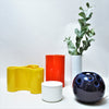 Vase trilobé vetrochina orange Années 70 Vase trilobé vetrochina orange Années 70