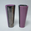 Deux petits vases cornets bicolores Vallauris Années 50