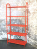 Etagère en métal rouge Années 80 Etagère en métal rouge Années 80