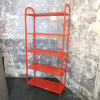 Etagère en métal rouge Années 80 Etagère en métal rouge Années 80