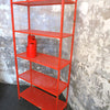 Etagère en métal rouge Années 80 Etagère en métal rouge Années 80
