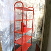 Etagère en métal rouge Années 80 Etagère en métal rouge Années 80