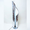 Lampadaire sculptural chromé Stilnovo Années 70 Lampadaire sculptural chromé Stilnovo Années 70