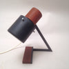 Lampe de bureau italienne en bois et métal Années 60 Lampe de bureau italienne en bois et métal Années 60