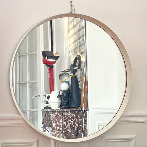 Grand Miroir rond Annees 70