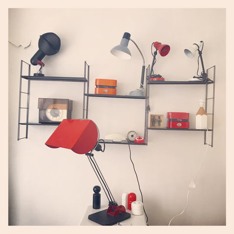 Grande Lampe rouge de Pas d'Urbino Lomazzi Guzzini