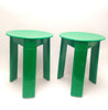 Paire de tabourets Trio vert Olaf von Bohr Gedy Paire de tabourets Trio vert Olaf von Bohr Gedy