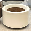 Reservé Grand cache-pot cylindrique blanc Douglas Deeds Sintoform années 70 Reservé Grand cache-pot cylindrique blanc Douglas Deeds Sintoform années 70