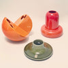 Vase orange Ambrogio Pozzi Vase orange Ambrogio Pozzi