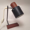 Lampe de bureau italienne en bois et métal Années 60 Lampe de bureau italienne en bois et métal Années 60