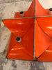 Grande applique fleur orange Rignault Grande applique fleur orange Rignault