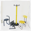 Portemanteau jaune et noir Seccose Annees 80 Portemanteau jaune et noir Seccose Annees 80