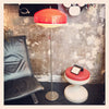 Lampadaire Space Age rouge blanc Annees 70 Lampadaire Space Age rouge blanc Annees 70