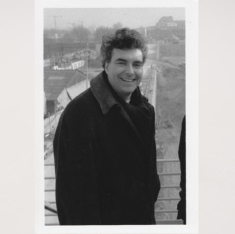 Photographie Dominique Perrault sur le chantier