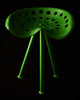 Tabouret Tracteur vert tripode Annees 70