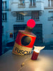 Lampe Tube de peinture Fuschia Pop Art Années 80