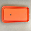 Miroir orange rectangulaire Salc annees 70