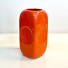 Vase rectangulaire orange Parravicini année 70